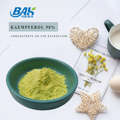 BAK คุณภาพสูง Cas 520-18-3 อาหารเสริมเสริมภูมิคุ้มกัน Kaempferol Powder 50% 90% 98%