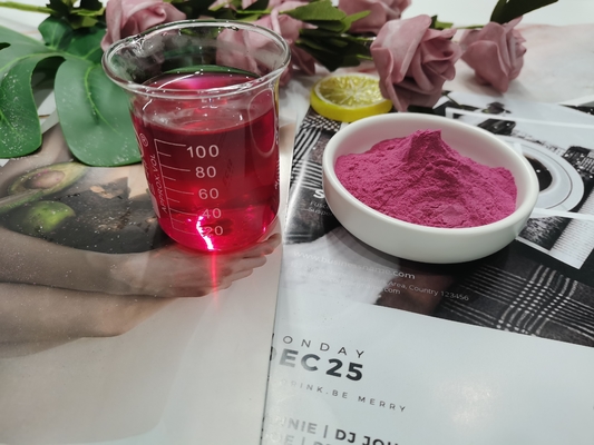 99.15% กระบองเพชรสีม่วงแดงผลไม้และผักผงฮาลาล ISO
