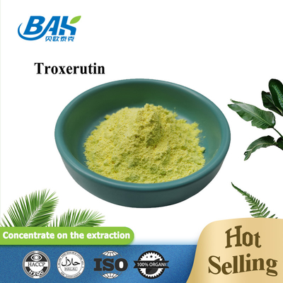 BAK ผลิตภัณฑ์ อาหารเสริมเสริมระบบภูมิคุ้มกัน Troxerutin สีเหลือง CAS 7085-55-4 1.65g/Cm3
