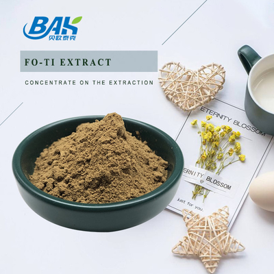 Polygonum Multiflorum Thunb Foti Root Extract ผงสีเหลืองสีน้ำตาล 10:1 20:1