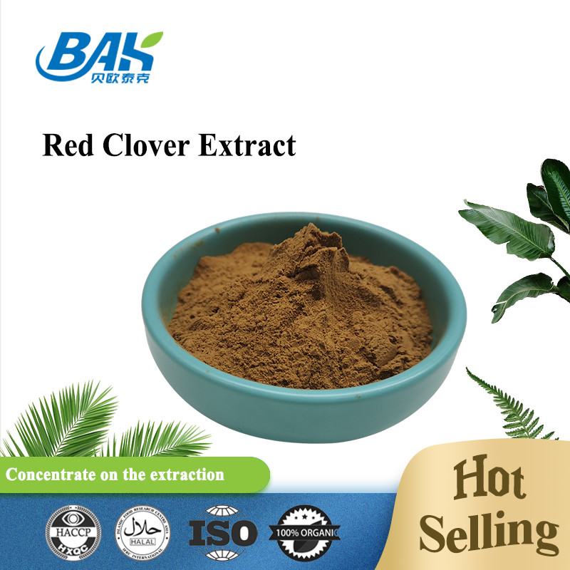 อาหารเสริมสตรี Isoflavones Red Clover Extract สีน้ำตาลเข้ม