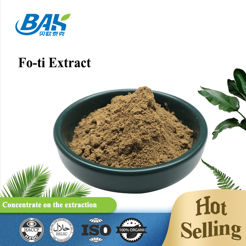 Polygonum Multiflorum Thunb Foti Root Extract ผงสีเหลืองสีน้ำตาล 10:1 20:1